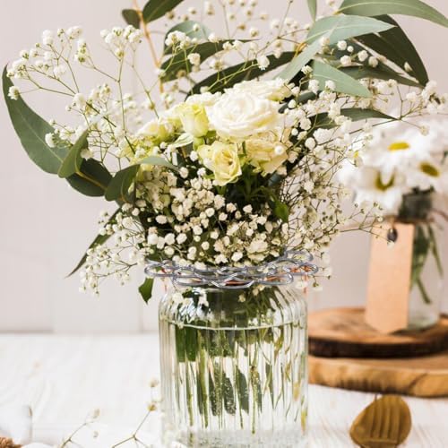 Stainless Steel Floral Grid Organizer, Flower Arrangement Holder, Floral Grid Reuseable Flower Frog Wire Arranger Twist for Vase Floral Stems Bouquets Plant Fixation Sliver (Sliver-6in)