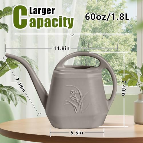 Plant Watering Can Small -1/2 Gallon-Coffee Color