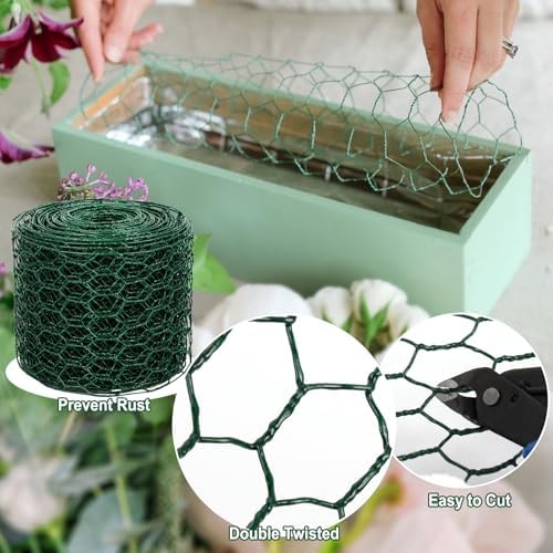 Floral Wire Netting, 4 x 394 Inch Flower Mesh Netting