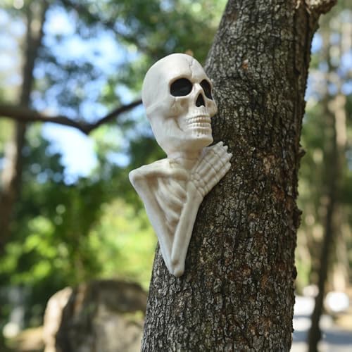 Seasons 14" Halloween Skeleton Tree Peeker