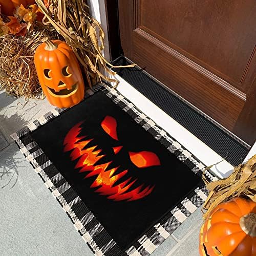 Halloween Pumpkin Doormat 17 x 29 Inch Non-Slip Indoor Outdoor Floor Mat