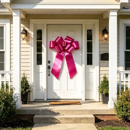 Giant Car Bow 30 Inch Big Pink Bow for Car Gift Birthday & Party Decor