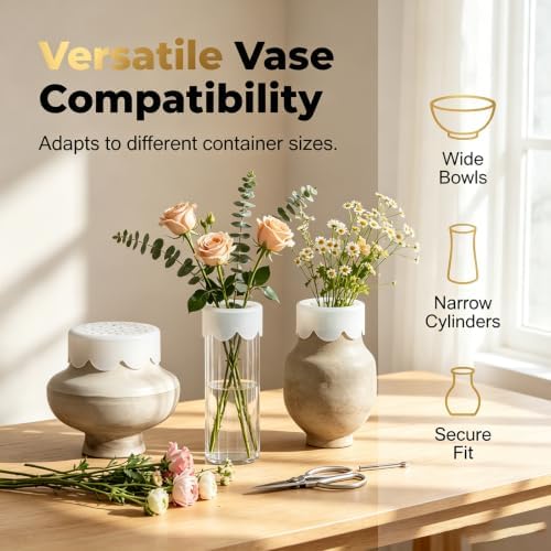 Silicone Flower Arranging Grid,Flower Arrangement Holder for Vases (2)