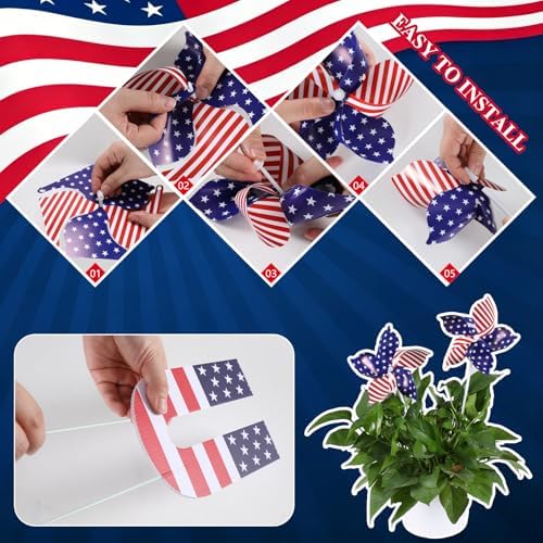 13Pcs 4th of July Outdoor Decoration Patriotic Garden Stakes