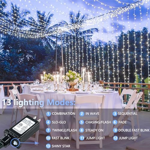 300 LED String Lights, 99FT Extra-Long Christmas Lights Outdoor Indoor