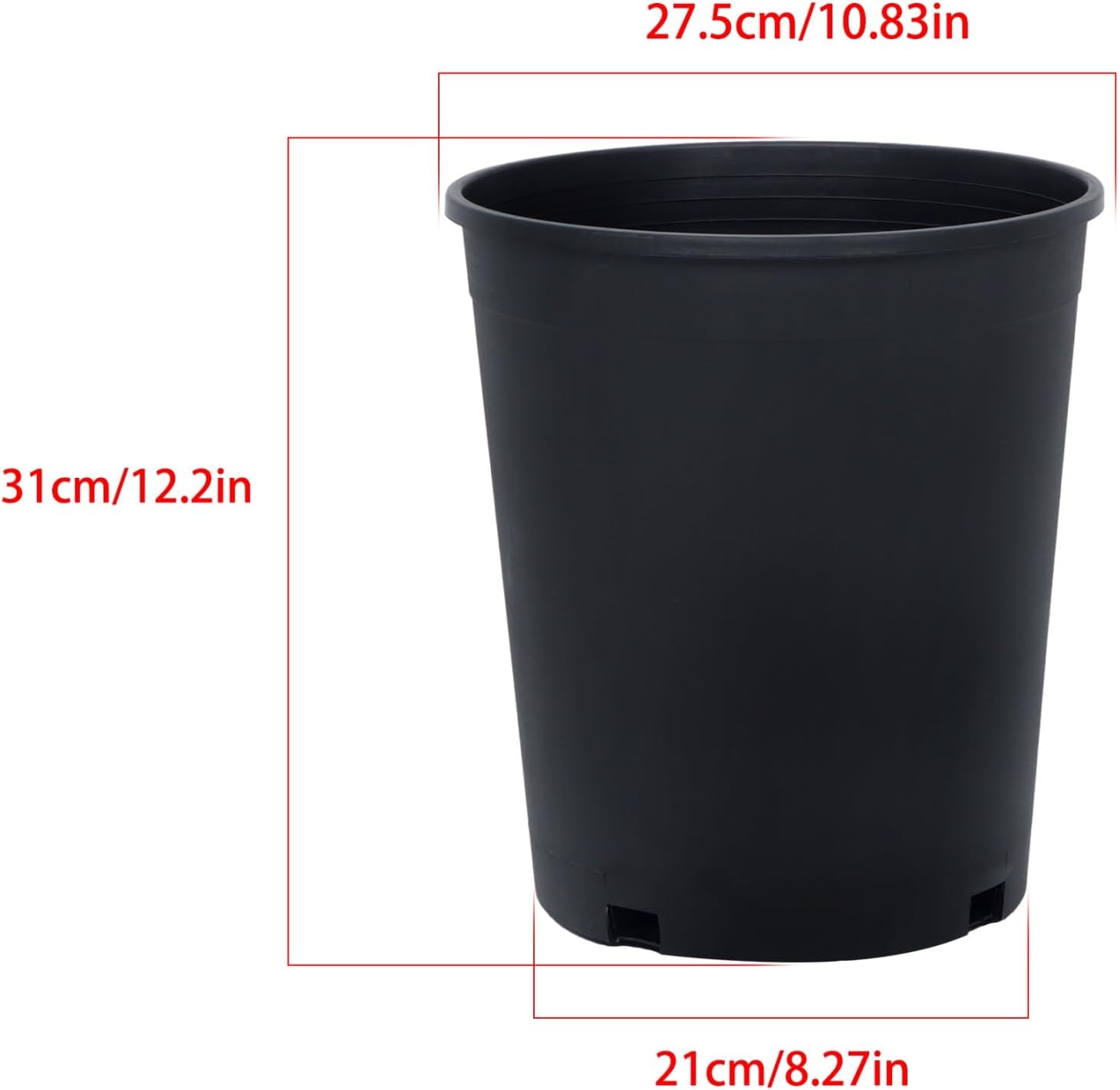 Nursery Pot 1 Gallon 1 Gal 2 Gal 3 Gal 5 Gal 7 Gal 10 Gal 15 Gal Nursery Container Injection Molded Pot Fit for Plants