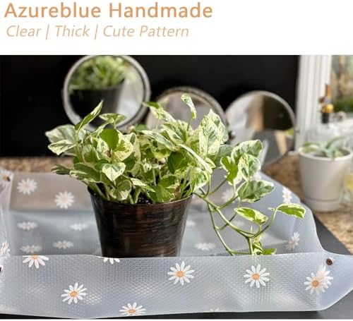 Repotting Mat for Indoor Plants Waterproof Clear Potting Mat Foldable Gardening Plants Potting Repotting Tray to Control Potting Soil Indoor Plant Garden Accessories Gifts for Plant Lovers 23.6"