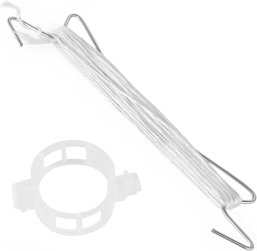 260 PCS Tomato Hooks with String, Tomato Support Hook & Plant Support Clips and 32.8 Ft Twine, Climbing Plants Hooks