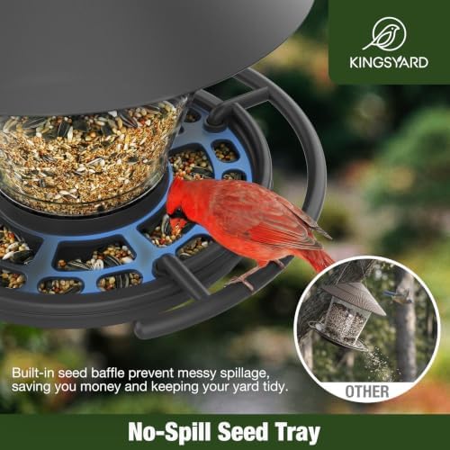 Kingsyard Wild Bird Feeder for Outdoors Hanging