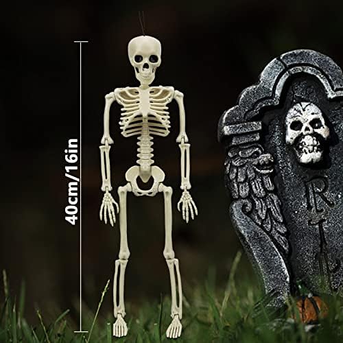 MEMOVAN Halloween Skeleton Decorations16 Mini Skeletons Figure Model