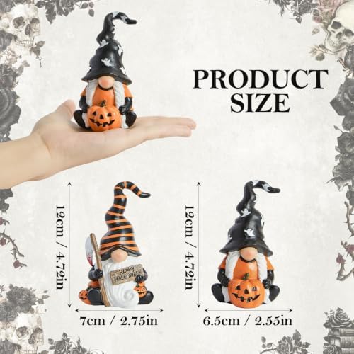 WDS WONDROUS Halloween Table Decorations, Gnomes for Desk Shelf Tray Decor