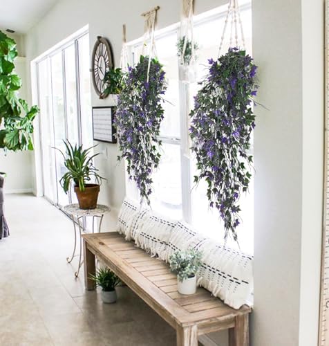 RECUTMS Artificial Ivy Vine Fake Hanging Plants Plastic Trailing Greenery