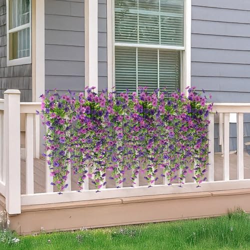 Hommyea Artificial Fake Fall Flowers Plants for Outdoors Mums Home Decor