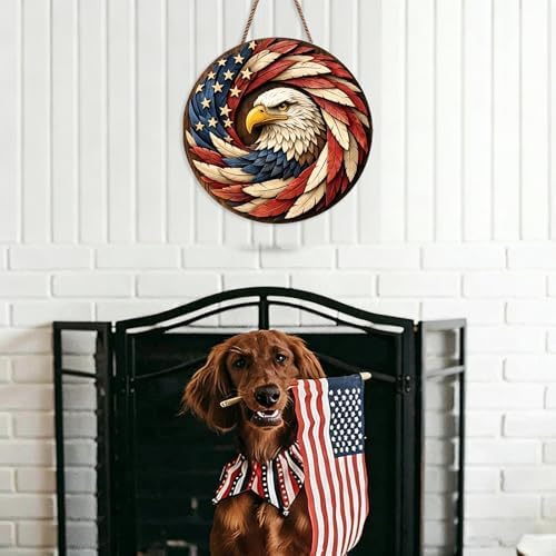 Artistic Feather Eagle Wall Art Sign 250th Anniversary Patriotic Home Decor