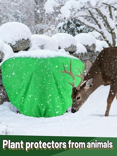 12Pcs 19.6x39.3" 70GSM Thick Plant Covers Freeze Protection for Shrub