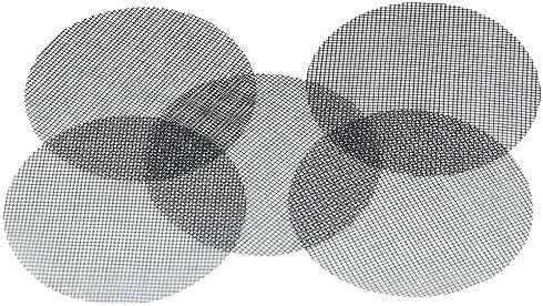 Pokinge 100 Pcs Flower Pot Hole Mesh Pad, 4 inch Round Drainage Hole Garden Plant Bonsai Pot Mesh Gasket, Breathable Flowerpot Mesh Screen Mat(4.5cm)