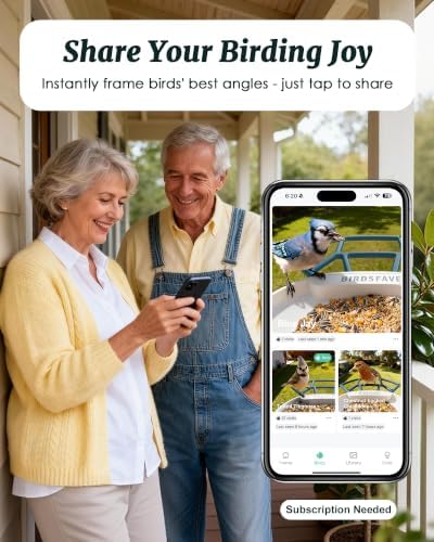 Bird Feeder with Camera Solar Powered 2K Video with 32GB Card Auto Capture