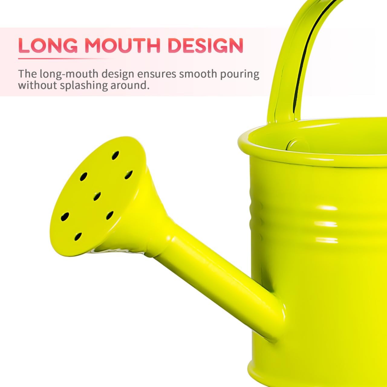 Homoyoyo 5pcs Kids Metal Watering Can Indoor Plants Children Small Watering Cans Iron Sprinkling Kettles for Gardening