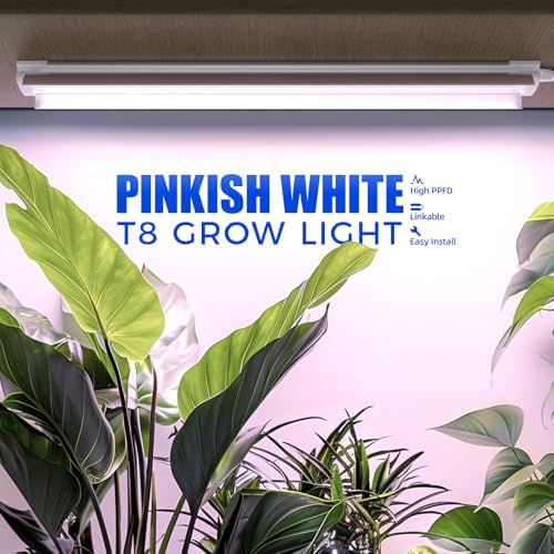 Barrina T8 2FT Growing Light, Full Spectrum Indoor Plant Light, 4 Packs