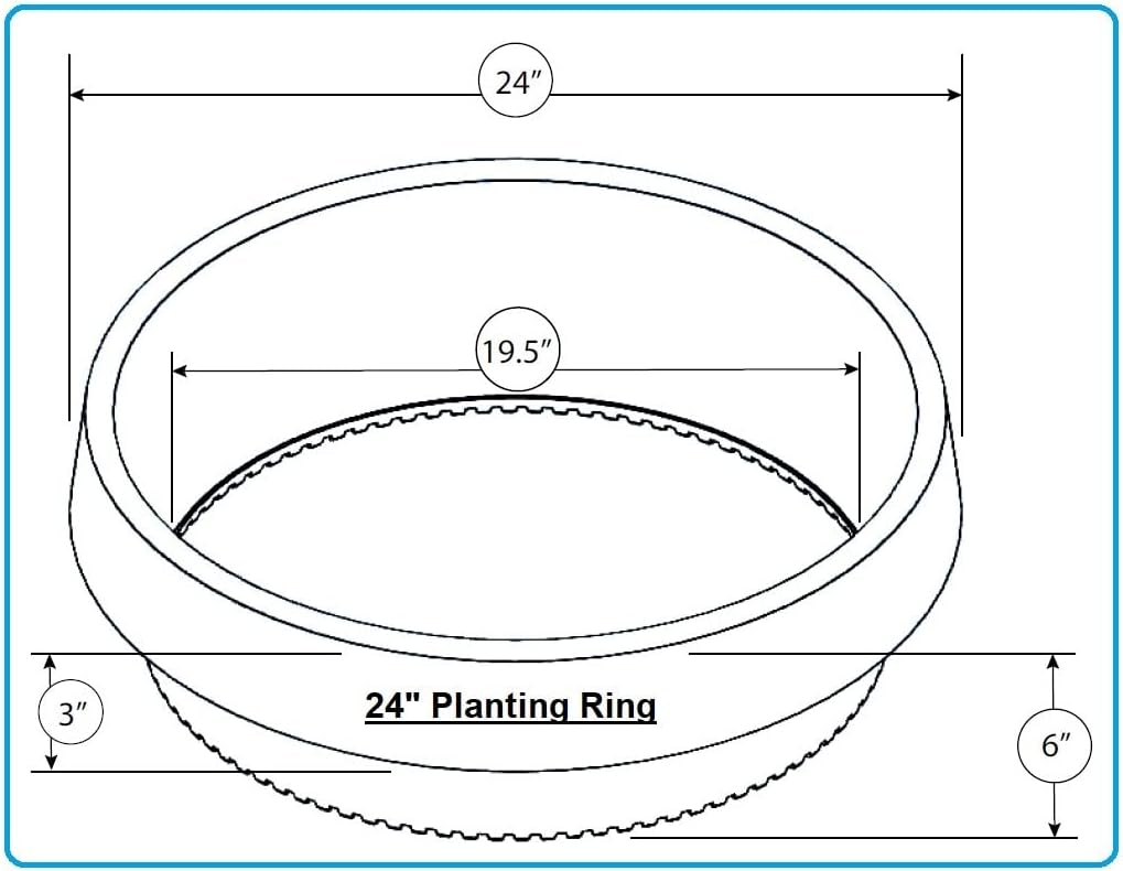12-Pack 24-inch Tree Planting Rings – Deep Root Watering Basin & Edging.