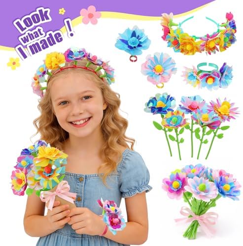 IQBOX Flower Making Refill Kit Crafts for Kids Ages 4–8