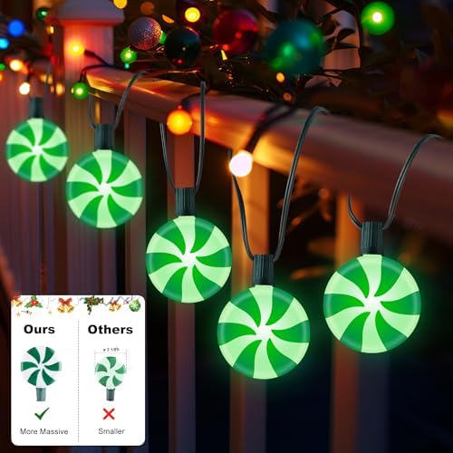 Ultimate Unicorn Christmas Lollipop Pathway Lights Green, Christmas Decor