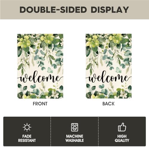 AVOIN colorlife Set of 12 Seasonal Holiday Garden Flags 12x18 Inch