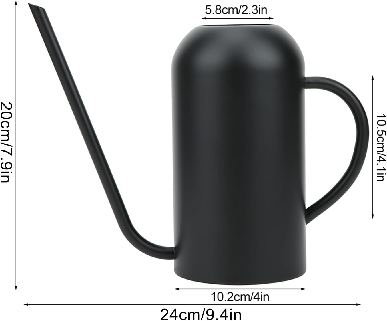 Long Spout Watering Can, 1.5L/50oz Stainless Steel Sprinkling Can Pot for Indoor Plants House Plants Flower Watering