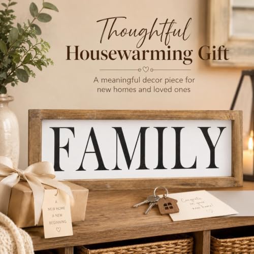 Wooden Family Sign Wall, Shelf, Mantel, Entryway Table Home Decor