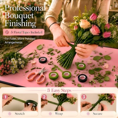 Rose Thorn Stripper Tool w/Repot Mat Wedding Florist Home Flower Arrngement