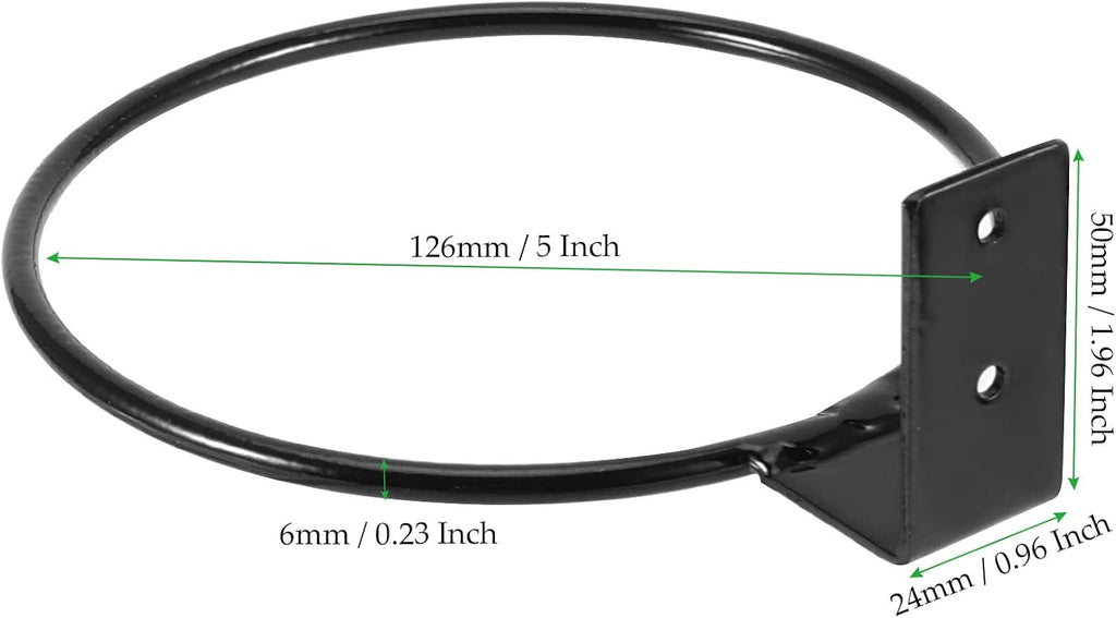 10 PCS 5 Inches Flower Pot Holder Ring, Wall Mounted Wall Plant Hanger, Collapsible Metal Wall Planter Holder for