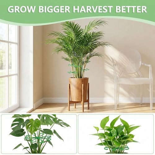 Opasyo 16PCS Plant Stem Support Clips for Indoor Climbing Houseplants