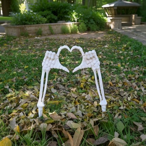 Seasons Halloween Skeleton Stakes Decorations, Love Pose 2 Piece Hands Arms