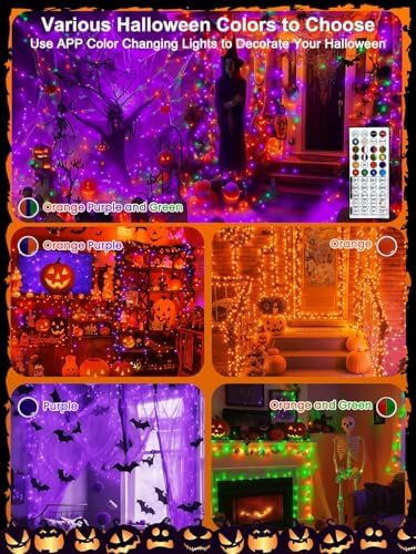 400 LED Smart RGB Color Changing String Lights APP & Remote for Halloween