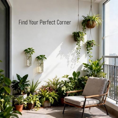 Wall Hanging Planter Propagation Station, Indoor Decor Glass Vases, 2 Pack
