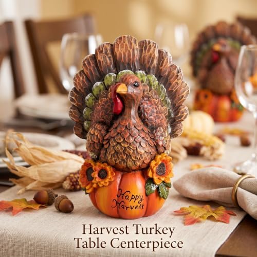 Thanksgiving Table Decor Fall Harvest Turkey Figurine for Home Decro