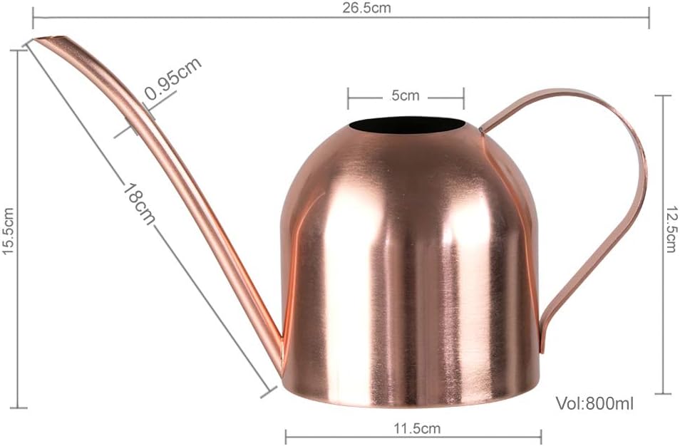 Watering Can for Indoor Plants, 30oz Long Spout Stainless Steel | Long Spout Design Delivers Precise Watering Directly