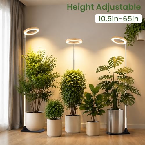 Grow Lights for Indoor Plants, 6.3" Full Spectrum Plant Light with Base