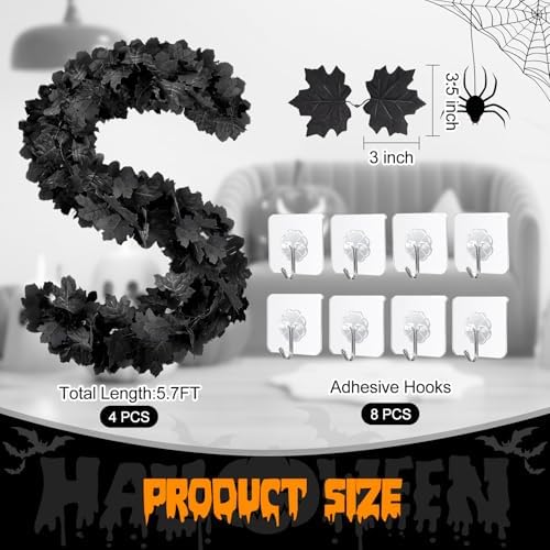 Joyhalo 4 Pack 5.7FT Halloween Garlands