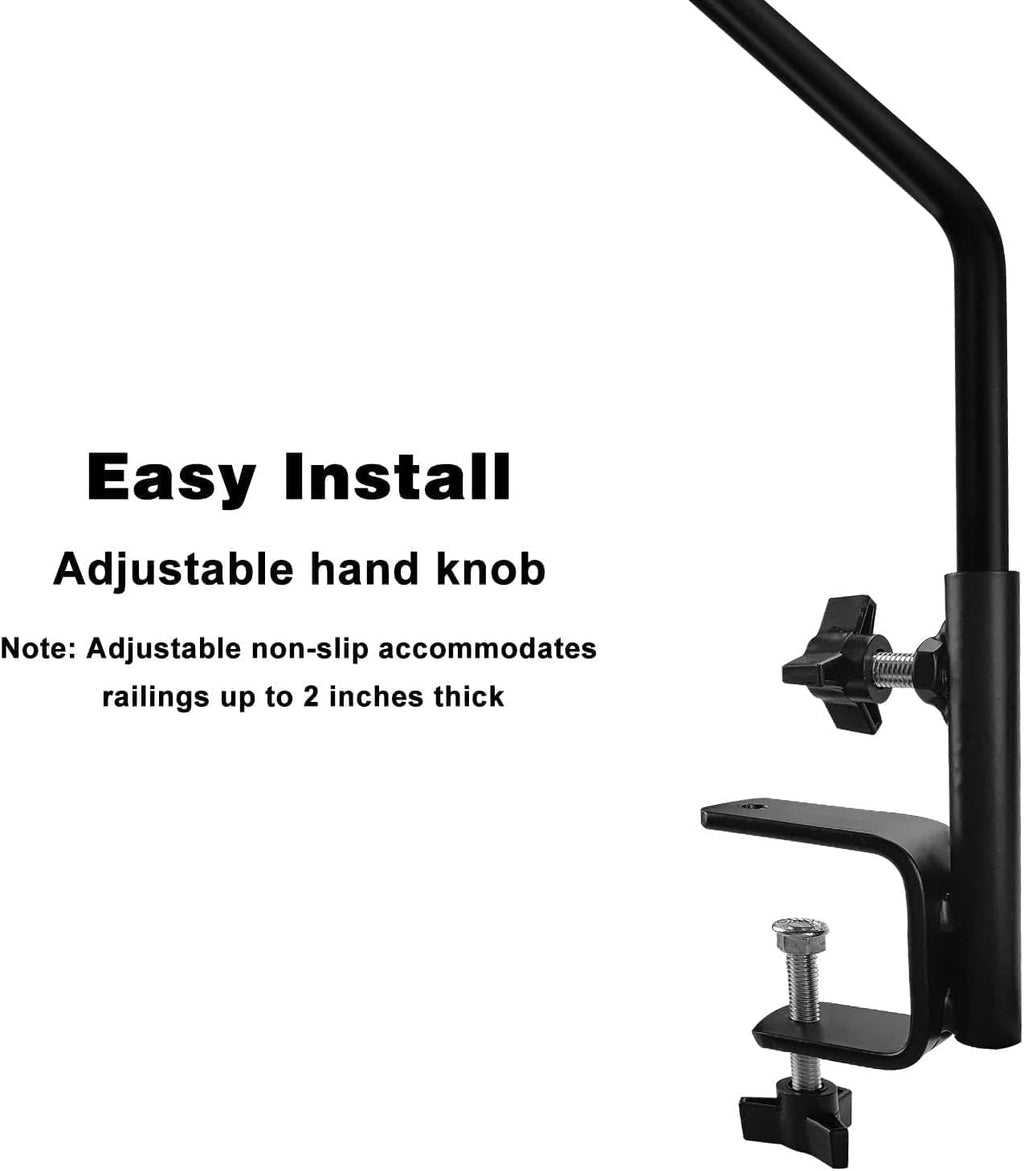 Heavy Duty Extensible Deck Hook - Adjustable for Hanging Bird Feeders, Plants, Wind Chimes, Lanterns