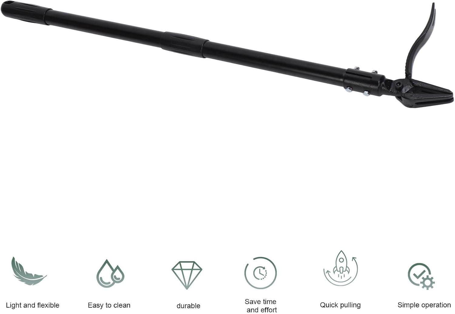 banapoy Garden Weed Puller, Stand Up Weed Puller Tool with Long Handle, Length Adjustable Weeder Puller Tool Claw Root