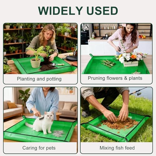 Waterproof Repotting Mat Super Thick for Indoor Potting Soil 39.5"x29.5"