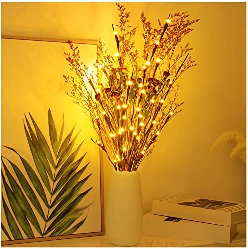 1Pack 30"Lighted Branches with 20 Bright Bulbs, Battery Operated,Warm White