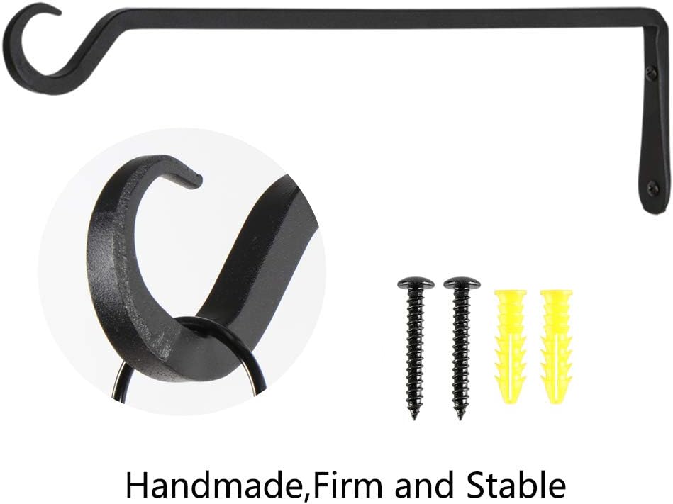 16inch 2 Pack Plant Hanger, Sturdy Hanging Plant Hangers Outdoor, Bird Feeder Hanger for Bird, Plant Hangers for