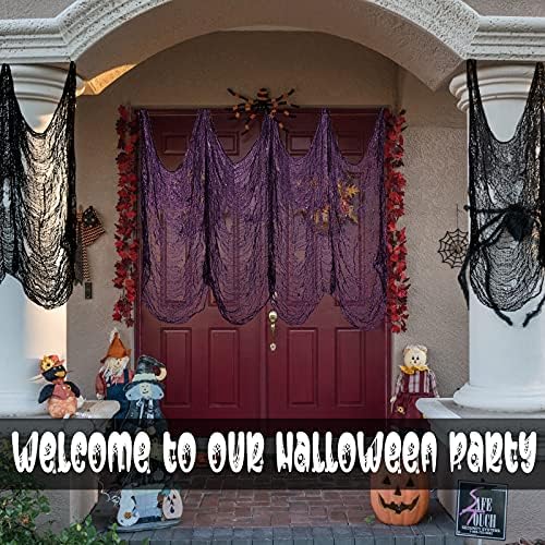 Legigo 6 Pack Halloween Creepy Cloths, Halloween Fabric Yard Decorations