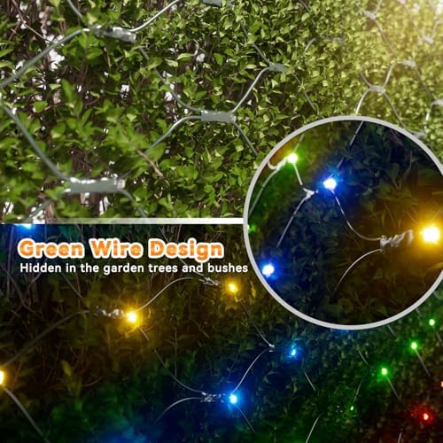 LitHome 21FT x 5FT Christmas Net Lights Outdoor Mesh Lights Connectable