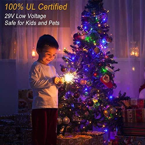 HAILI XMGQ 1000 Led Christmas Lights Outdoor, 8 Lighting Modes Waterproof