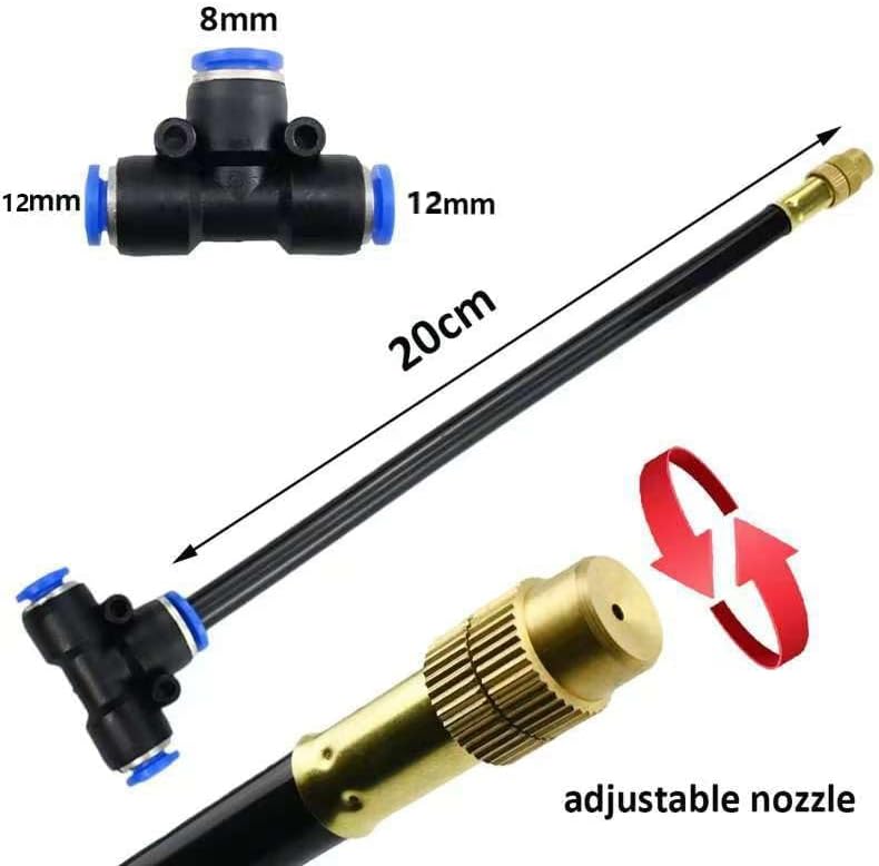 360° Adjustable Drip Irrigation System for Garden,Automatic Watering System | 12mm Large-Diameter Tubing,High-Flow