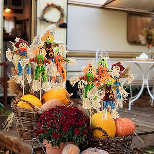 12 PCS Halloween Scarecrow Decorations, Scarecrows Fall Decor