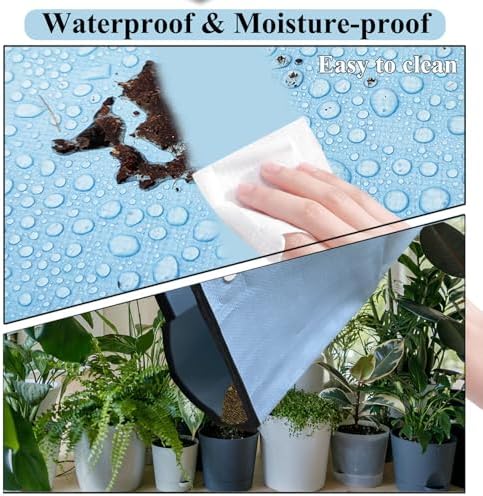 29.5" x 29.5" Repotting Mat, Thickened Foldable Gardening Mat, Blue